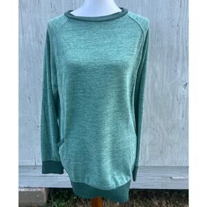 Gadewake Green Heather Knit Top Size Medium Pre-Loved